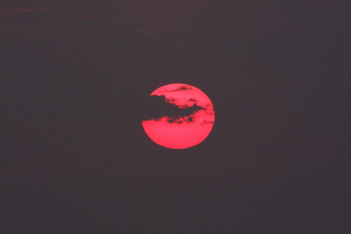 setting sun