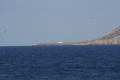 The lighthouse on the southern tip of Antikythera