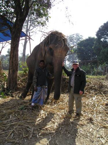 Colin and elephant